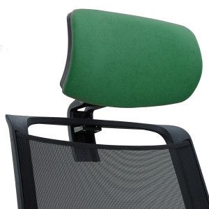 Silla Ergonómica NEPTUNO, Reposacabezas, en Malla y Tela Negra