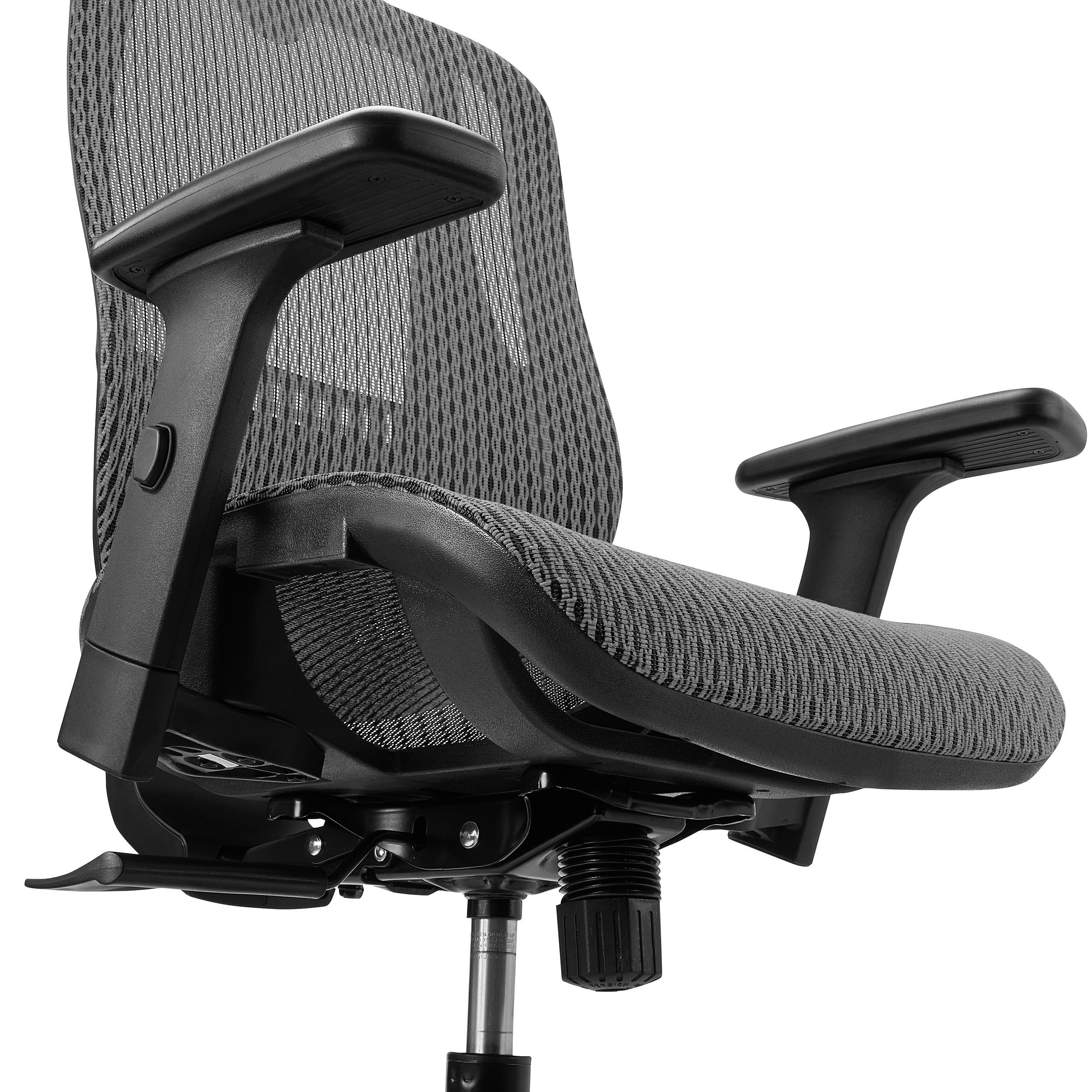 Silla Ergonómica NOVA, Muy Cómoda y Ajustable, Gran Calidad y Diseño, Malla Negra