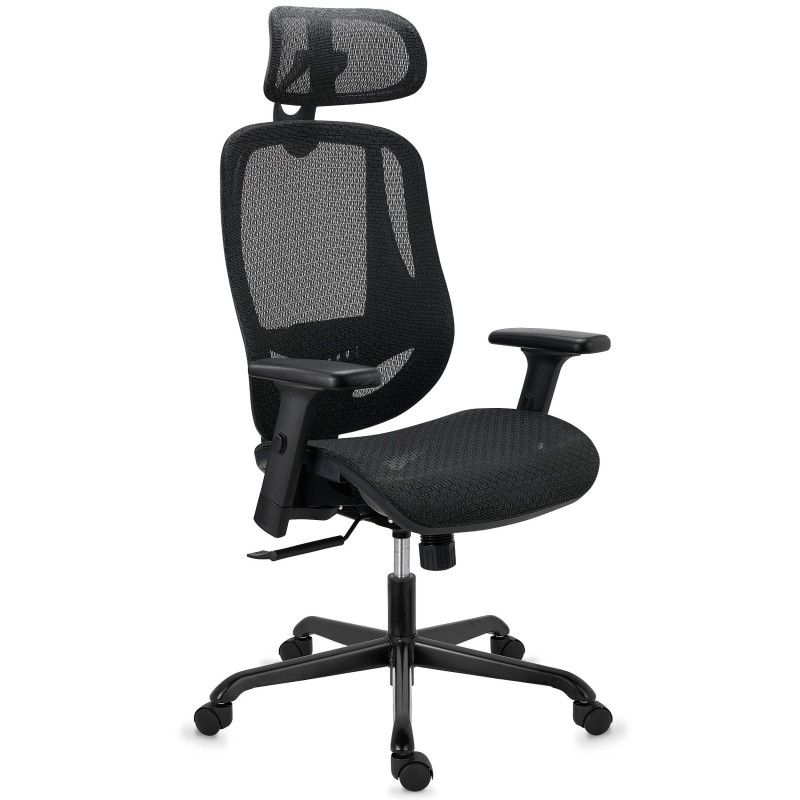 Silla ergonómica NOVA, gran diseño y comodidad, negro