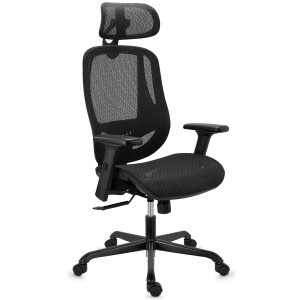 Silla ergonómica NOVA, gran diseño y comodidad, negro