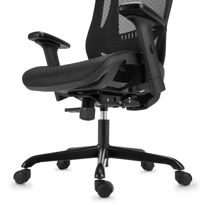 Silla ergonómica NOVA, gran diseño y comodidad, negro