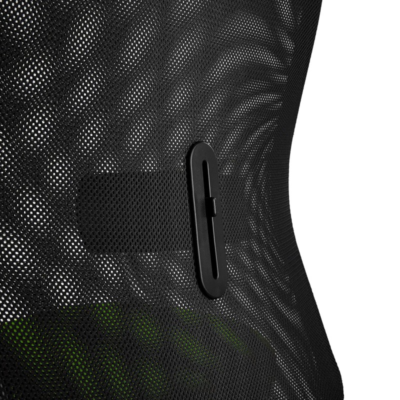 Silla Ergonómica YEDA, Respaldo Alto, en Malla y Tela, Negro