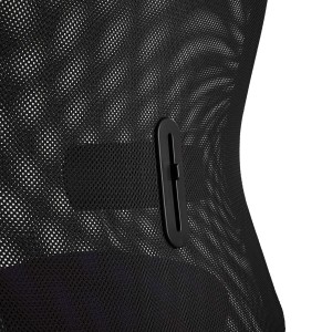 Silla Ergonómica YEDA, Respaldo Alto, en Malla y Tela, Negro