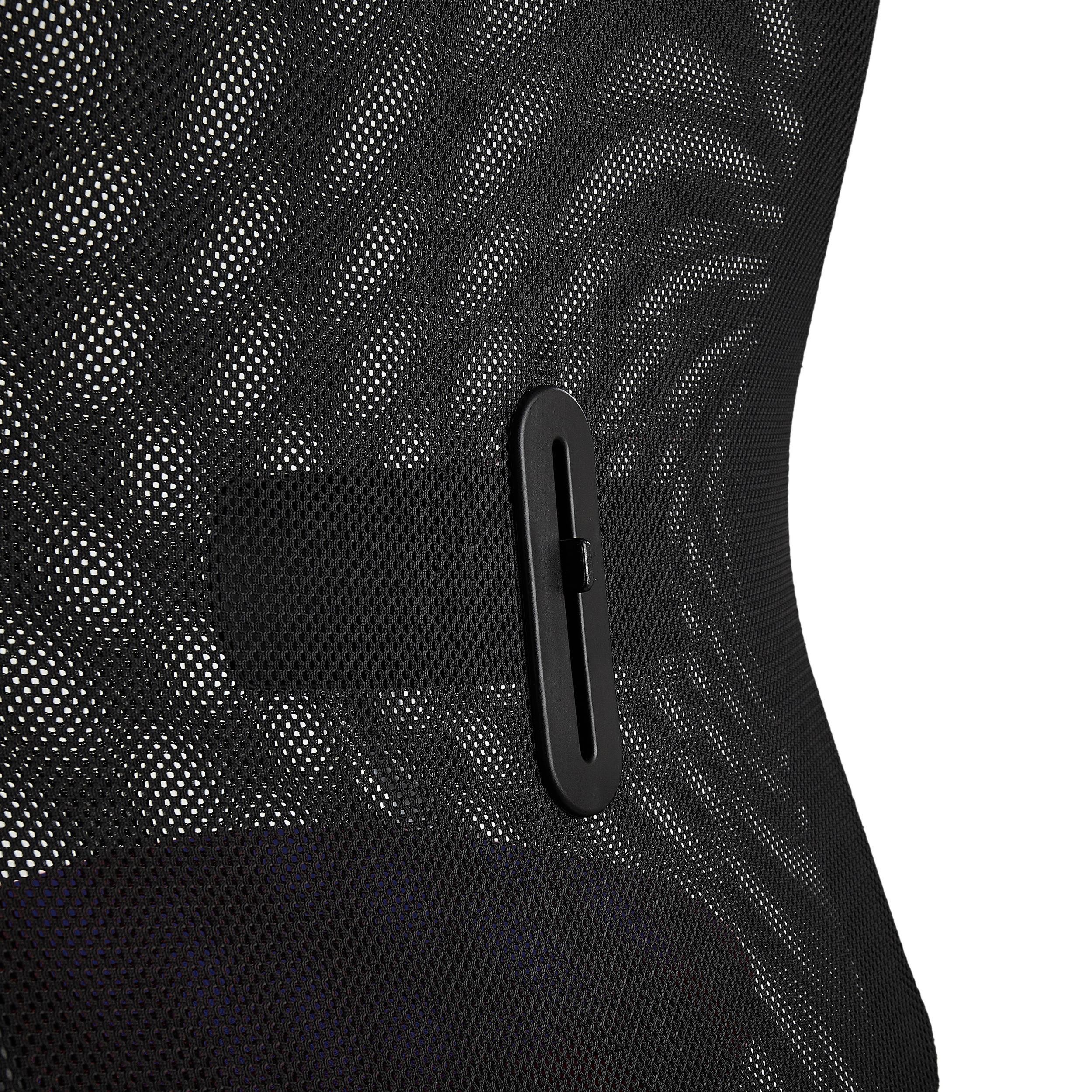 Silla Ergonómica YEDA, Respaldo Alto, Diseño Moderno, Uso 8 Horas, en Malla y Tela, Negro