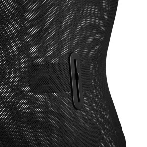 Silla Ergonómica YEDA, Respaldo Alto, en Malla y Tela, Negro