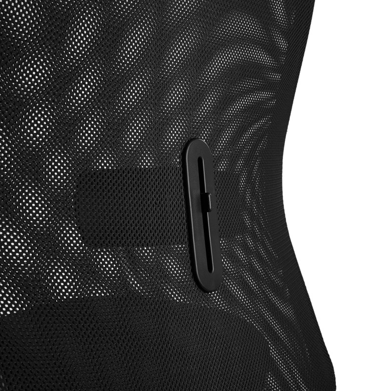 Silla Ergonómica YEDA, Respaldo Alto, en Malla y Tela, Negro