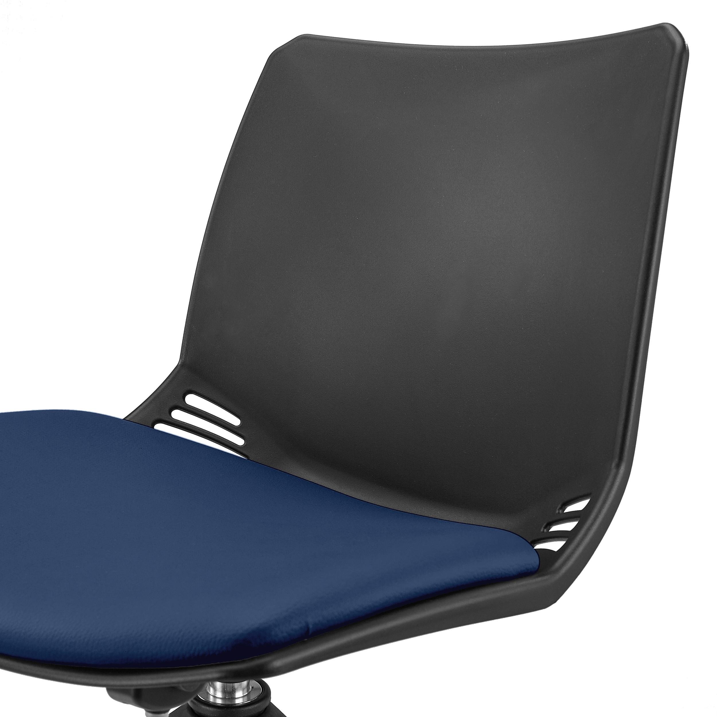 Silla de Confidente SUVA, Giratoria, Diseño Moderno, color Negro