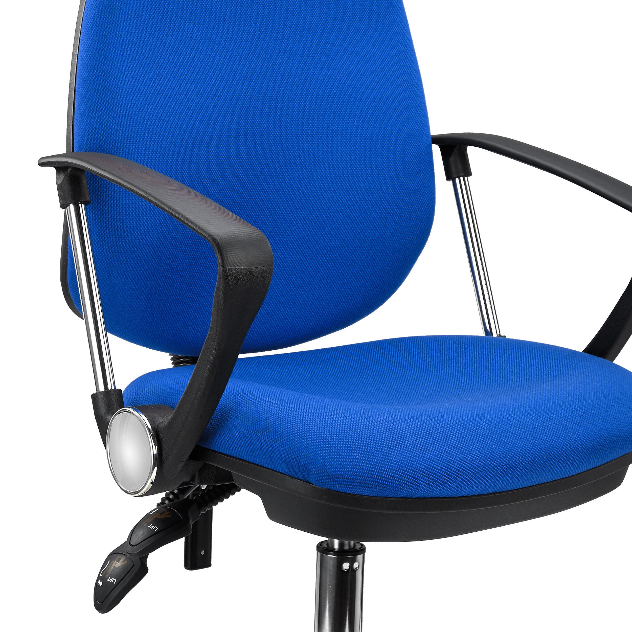 Silla de Oficina ROMA, Respaldo Ajustable, Cómoda y Robusta, Uso 8H, en Negro
