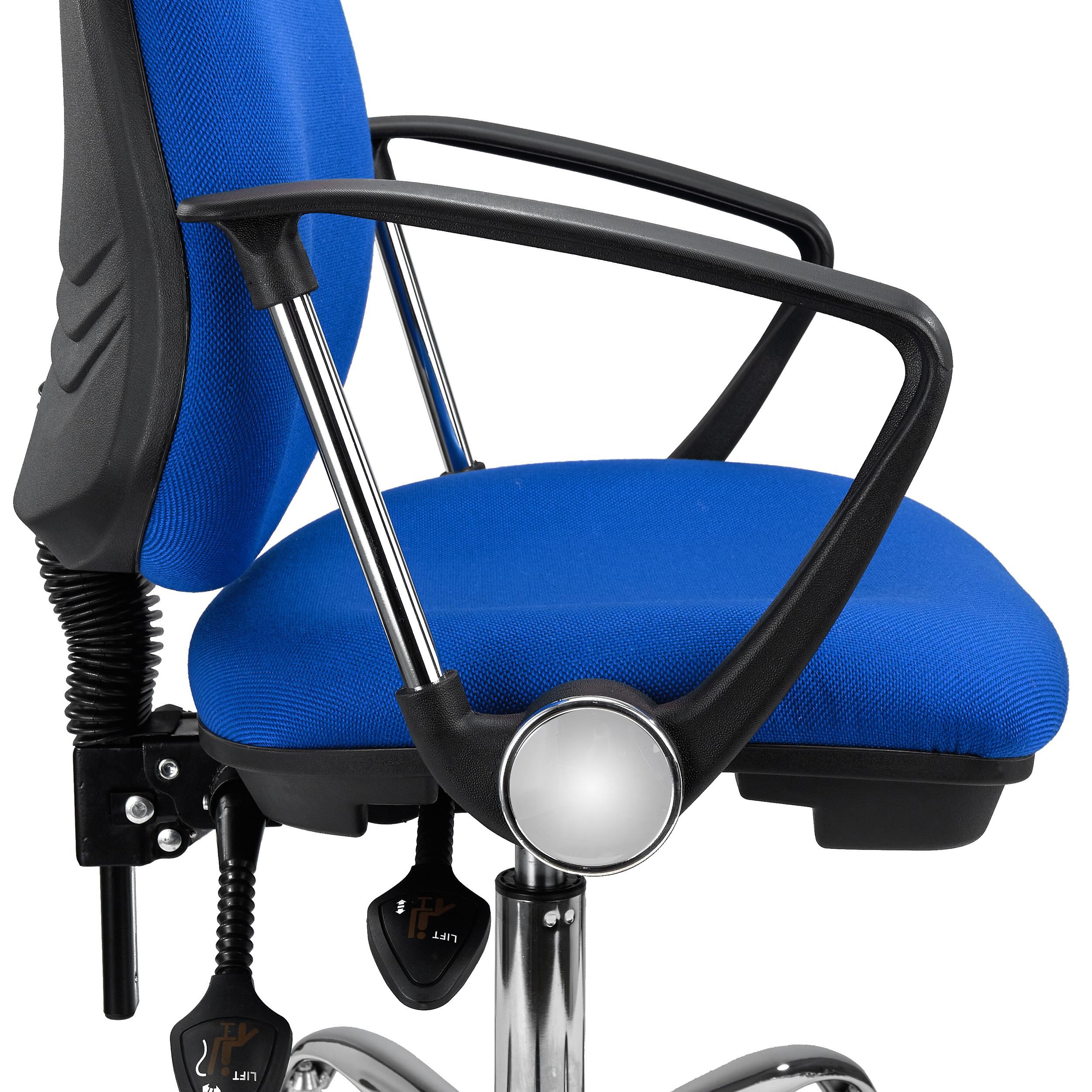 Silla de Oficina ROMA, Respaldo Ajustable, Cómoda y Robusta, Uso 8H, en Negro