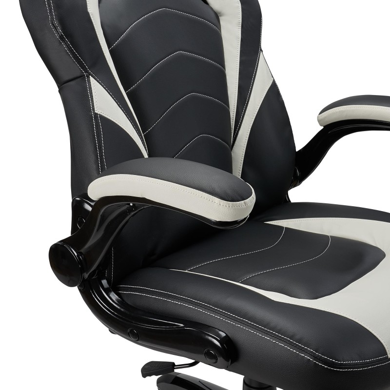 Silla Gaming NITRO en Piel color Negro y Azul