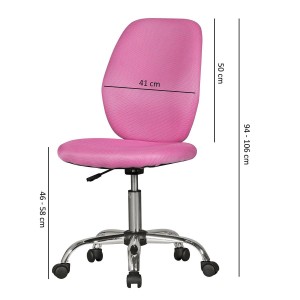 Silla de Escritorio PONY, En Malla Transpirable, Color Negro
