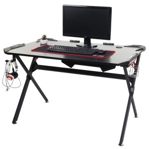 Mesa Gaming JEREMY, 130x76,5x78 cm, color Negro