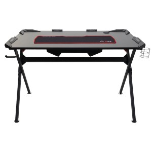 Mesa Gaming JEREMY, 130x76,5x78 cm, color Negro