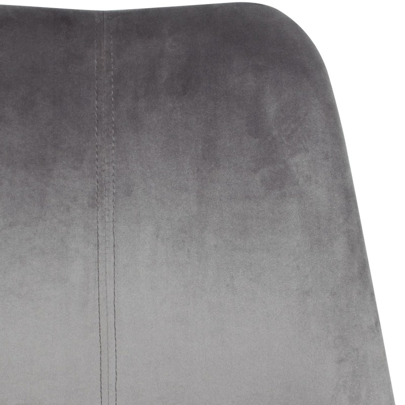 Silla de Oficina ARIEL, En Terciopelo, Color Gris