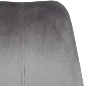 Silla de Oficina ARIEL, En Terciopelo, Color Gris