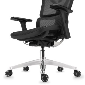 Silla ergonómica APOLO, ajustable y de gran calidad, negro