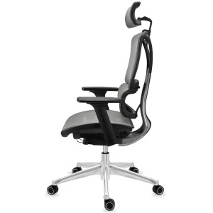 Silla ergonómica APOLO, ajustable y de gran calidad, negro