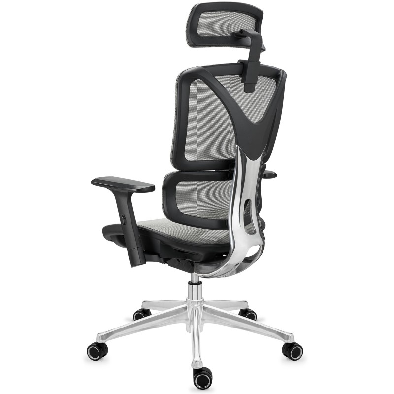 Silla ergonómica APOLO, ajustable y de gran calidad, negro