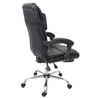 Sillón de Oficina PORTLAND en Piel color Negro 2