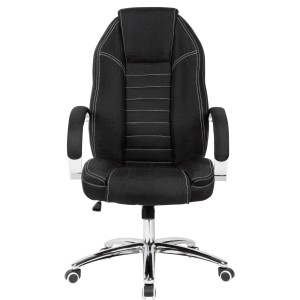 Sillón de Oficina TORONTO en Tela Negra