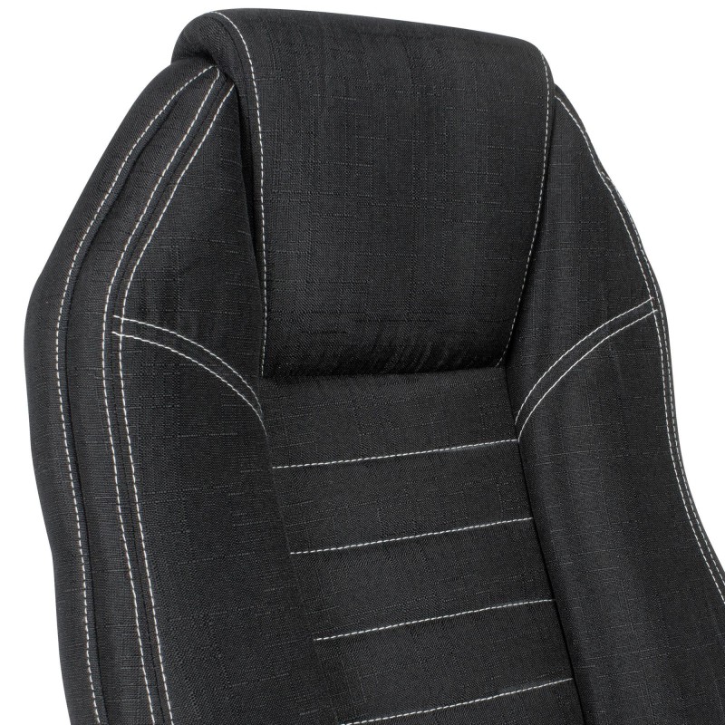 Sillón de Oficina TORONTO en Tela Negra