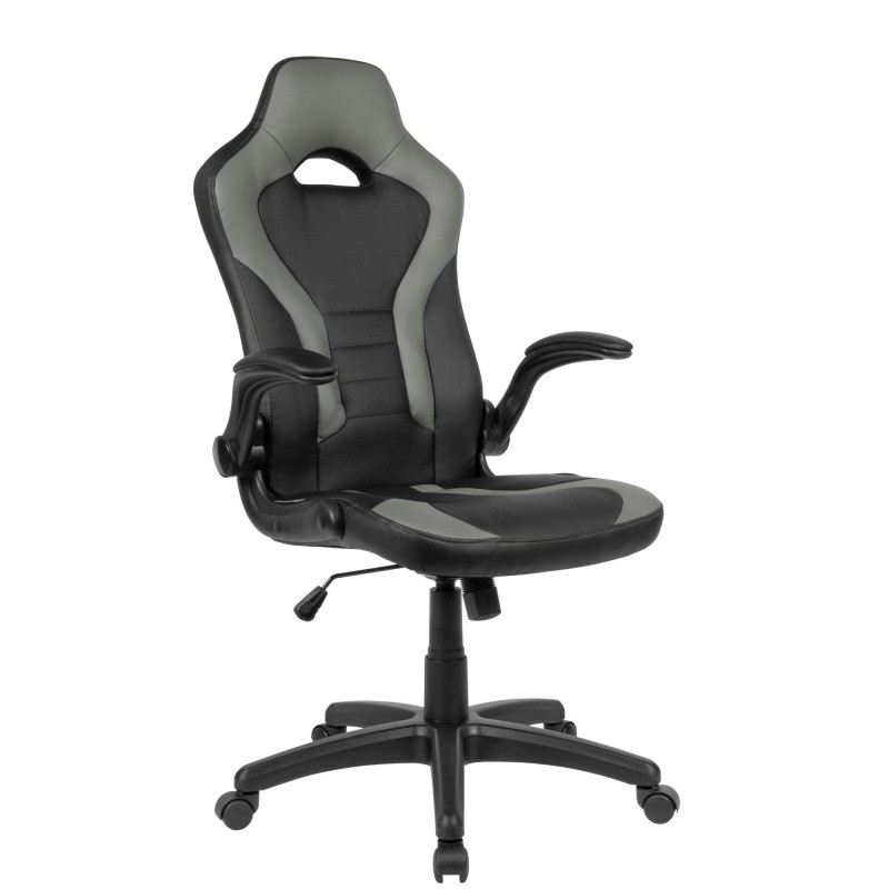 Silla Gaming CASIPI en Piel color Negro y Gris