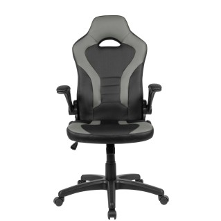 Silla Gaming CASIPI en Piel color Negro y Gris 2