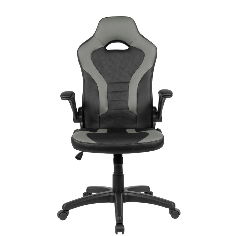 Silla Gaming CASIPI en Piel color Negro y Gris