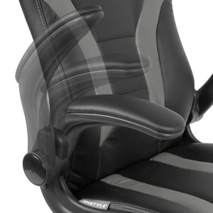 Silla Gaming CASIPI en Piel color Negro y Gris