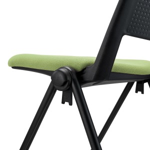 Silla de confidente CARINA, apilable, tela negro