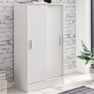 Armario de Oficina NABILA en Madera color Blanco 2