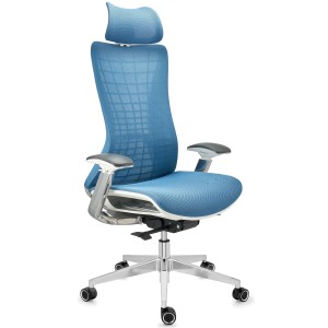 Silla ergonómica ENERGY, reposacabezas, en negro