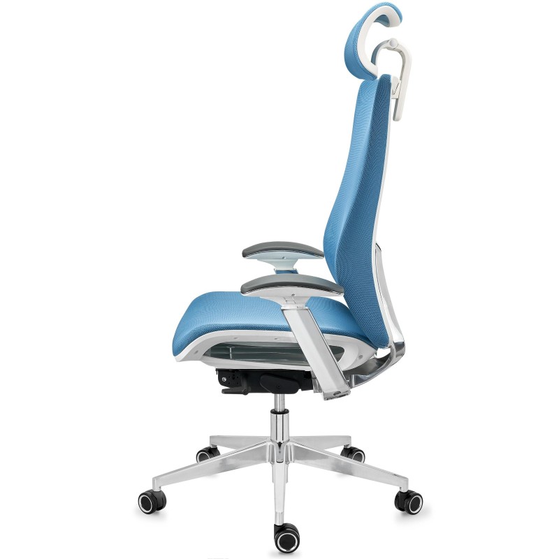 Silla ergonómica ENERGY, reposacabezas, en negro