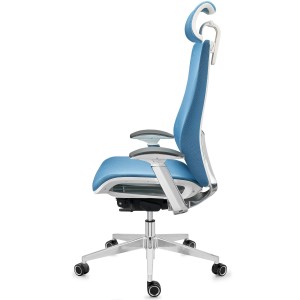 Silla ergonómica ENERGY, reposacabezas, en negro