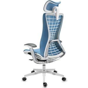 Silla ergonómica ENERGY, reposacabezas, en negro