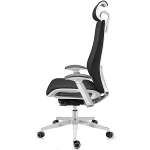 Silla ergonómica ENERGY, reposacabezas, en negro
