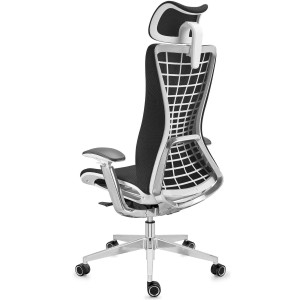 Silla ergonómica ENERGY, reposacabezas, en negro