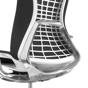 Silla ergonómica ENERGY, reposacabezas, en negro