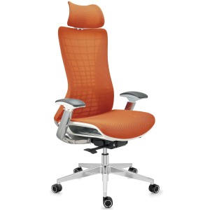 Silla ergonómica ENERGY, reposacabezas, en negro