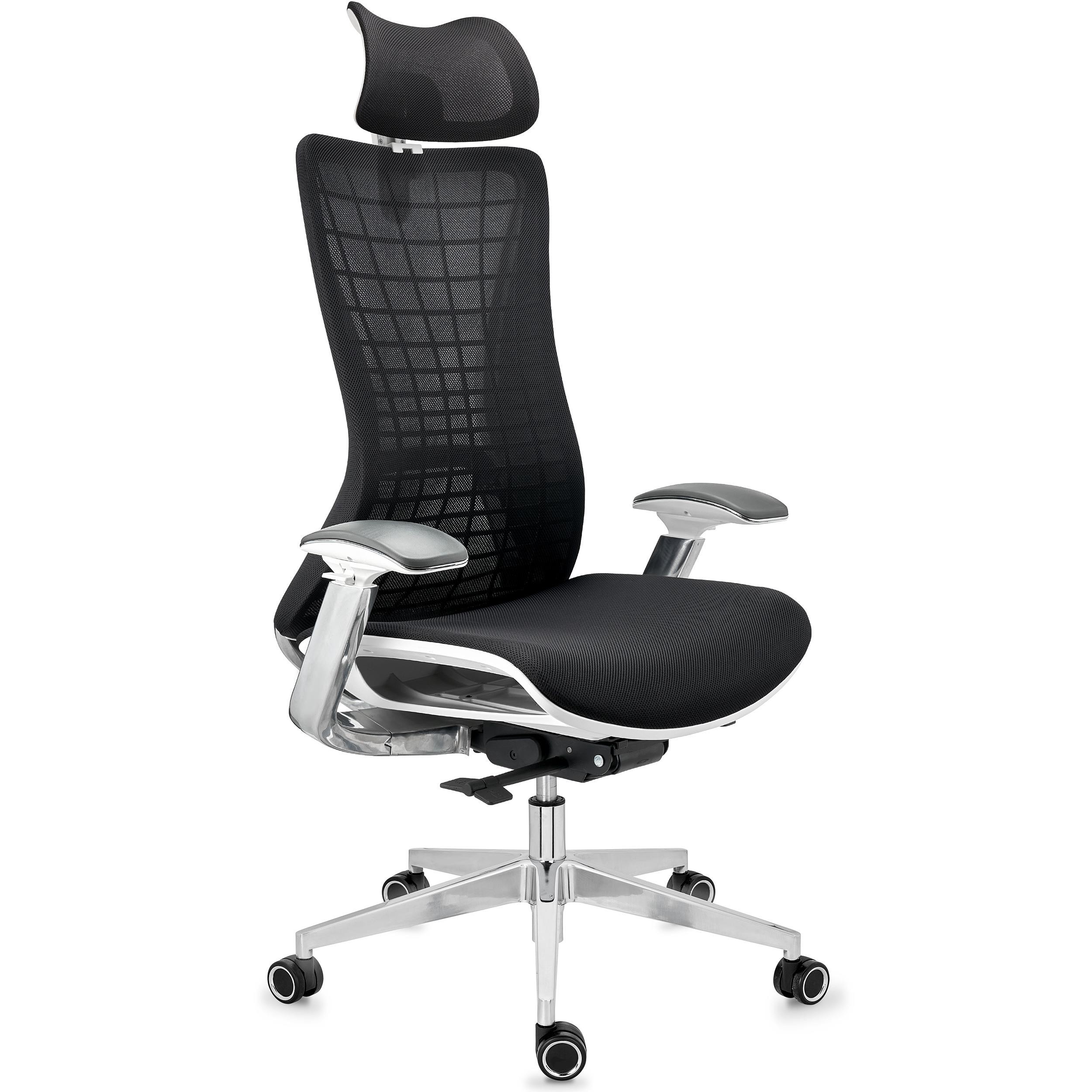 Silla Ergonómica ENERGY, Reposacabezas, Máxima Tecnología y Calidad, En Malla Negra