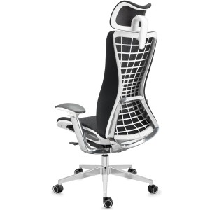 Silla ergonómica ENERGY, reposacabezas, en negro