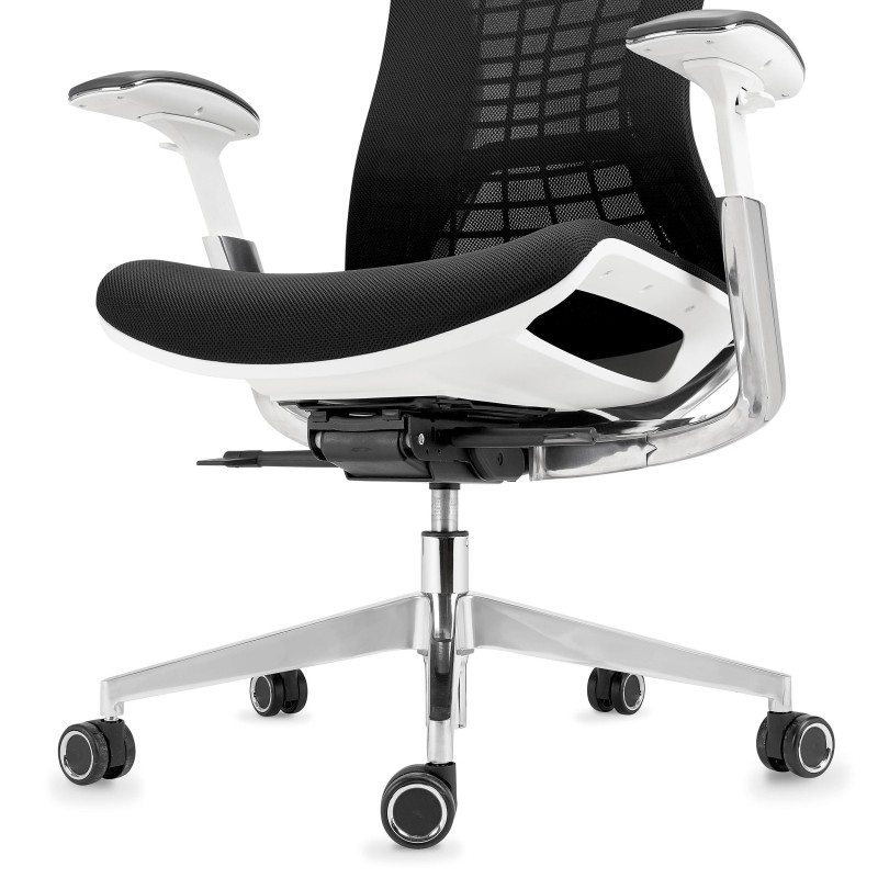 Silla ergonómica ENERGY, reposacabezas, en negro