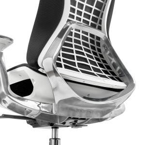 Silla ergonómica ENERGY, reposacabezas, en negro