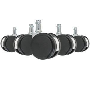 Lote 5 Ruedas ROLLER 4, 11x50mm, Aptas para Suelos Duros