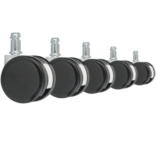 Lote 5 Ruedas ROLLER 4, 11x50mm, Aptas para Suelos Duros 2