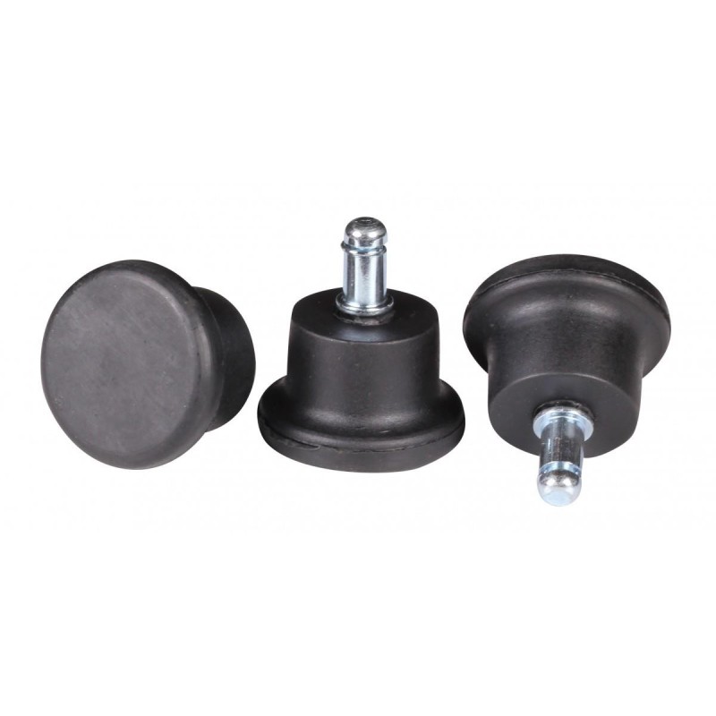 Lote de 5 Tapones para Sillas de Oficina, 11mm, color Negro
