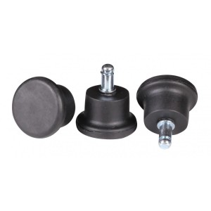 Lote de 5 Tapones para Sillas de Oficina, 11mm, color Negro