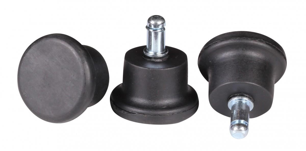 Lote de 5 Tapones para Sillas de Oficina, 11mm, Antideslizantes, color Negro