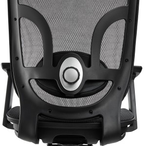 Silla de Oficina Ergonomica LAMBO PRO, soporte lumbar, en malla transpirable, negro