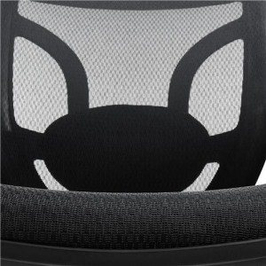 Silla de Oficina Ergonomica LAMBO PRO, reposacabezas, soporte lumbar, en malla transpirable, negro